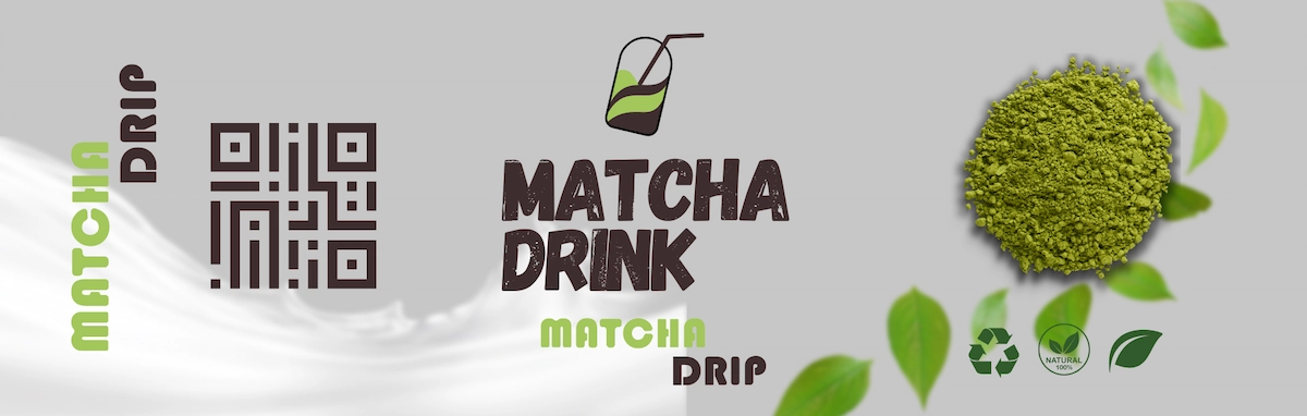 Matcha Drip Label
